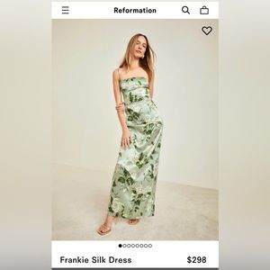 NWT Reformation Frankie Silk Dress size 2.